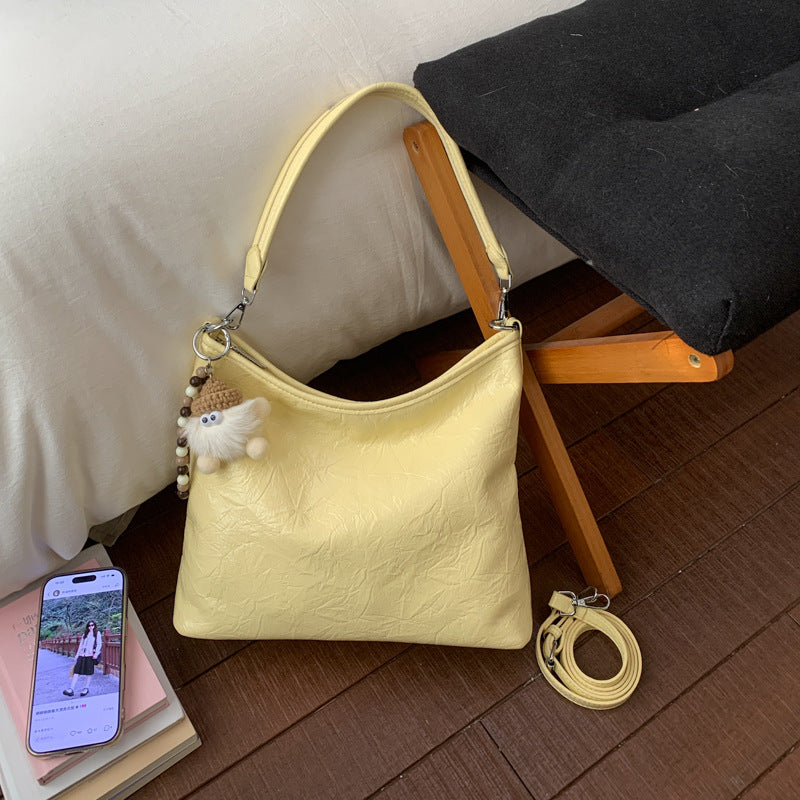 Women's Retro Wax Oil Leather High-grade Sensor Bags