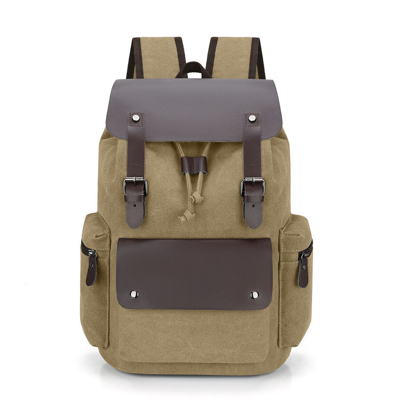 Men's Canvas High Sense Fashion Computer Retro Leisure Backpack