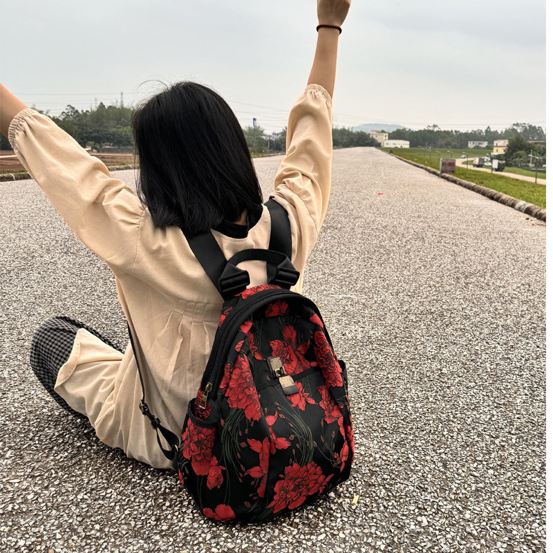 Women's National Trendy Style Portable Leisure Multifunctional Women's Backpack