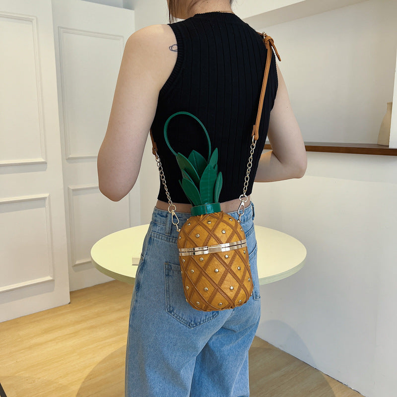 Women's Popular Portable Pineapple Personalized Design Fresh Women's Messenger Bag
