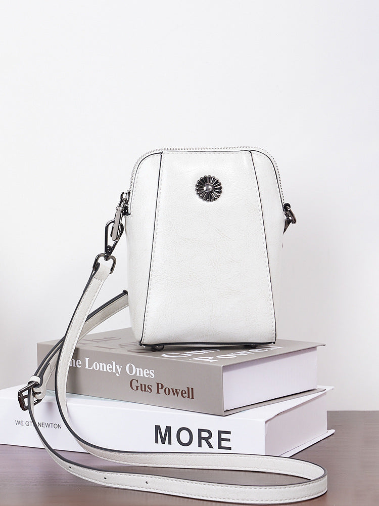 Trendy Women's Cowhide Mini Niche High-grade Women's Shoulder Bag
