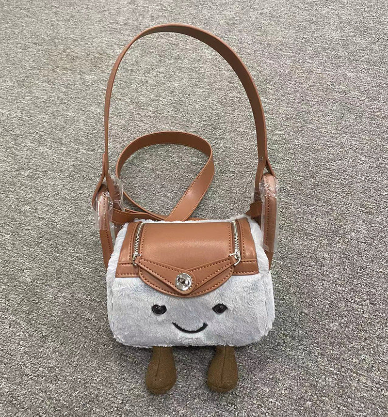Knock Cute Fluffy Lindy One Portable Bags