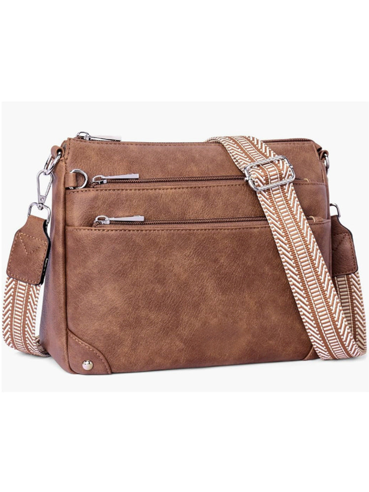 Women's Leather Fabric Medium Adjustable Strap Tote Bag