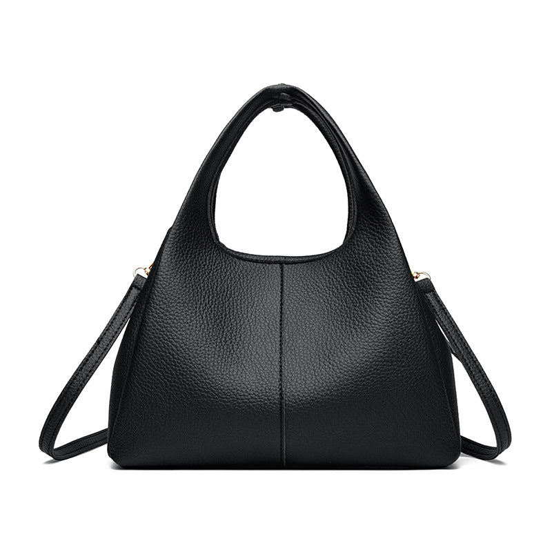Graceful Women's Lychee Pattern Simple Commuter Handbags