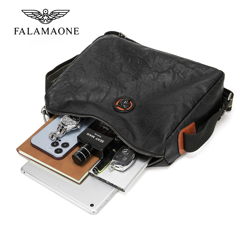 Beautiful Men's Fl Black Fashion Commuter Men's Bags
