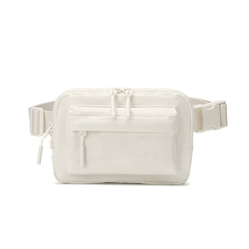 Waterproof Nylon Pure Color Running Leisure Sport Waist Bag, Accessory Bag