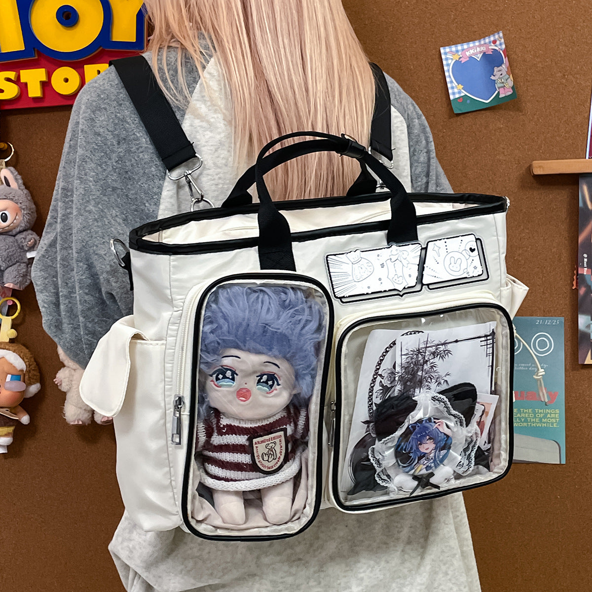 Cute Cartoon Korean Style Junior High Class Large Backpacks