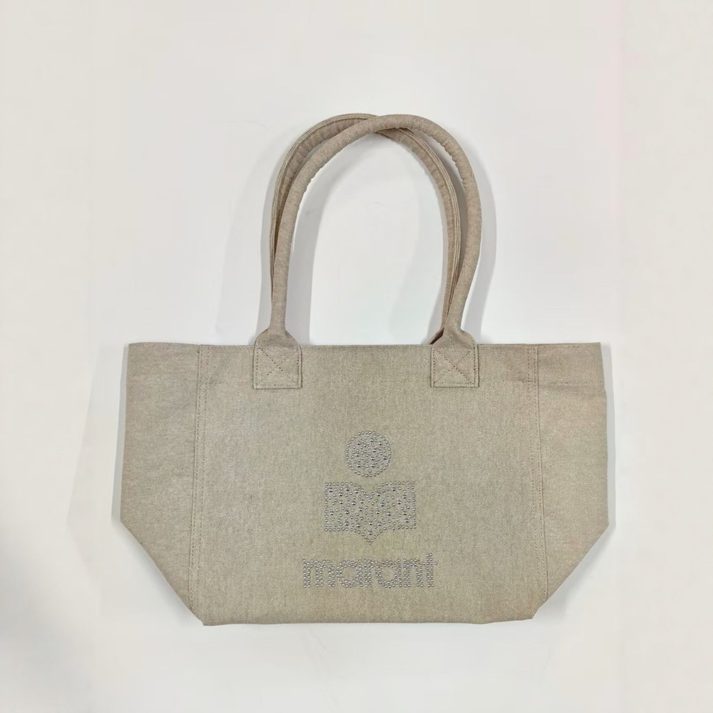 Women's Fashion Built-in Double Pocket Interlayer Pure Tote Bags