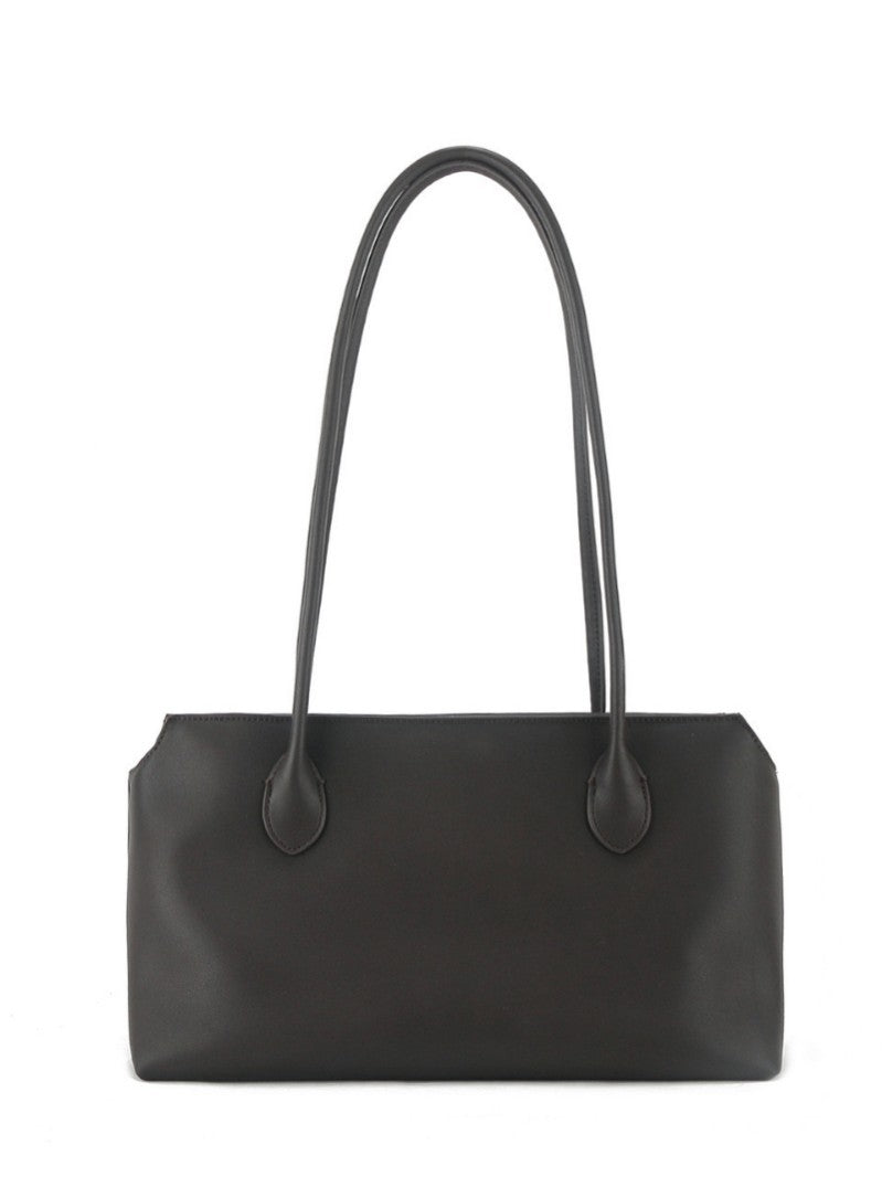 Genuine Leather Minimalist Style Easy Matching Tote Bags