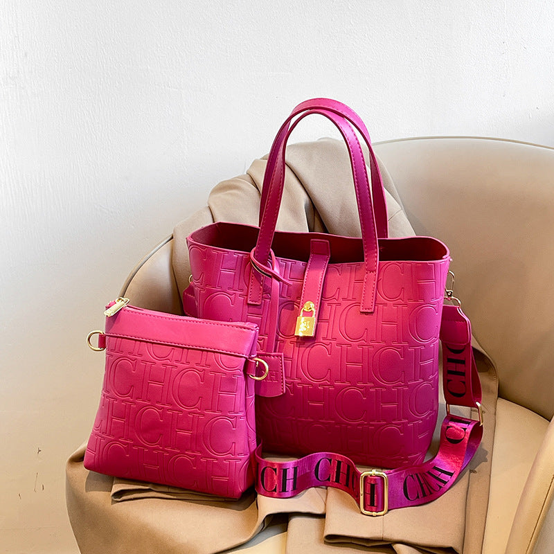 Women's Personalized Design Solid Color Hollow Popular Bucket Bag