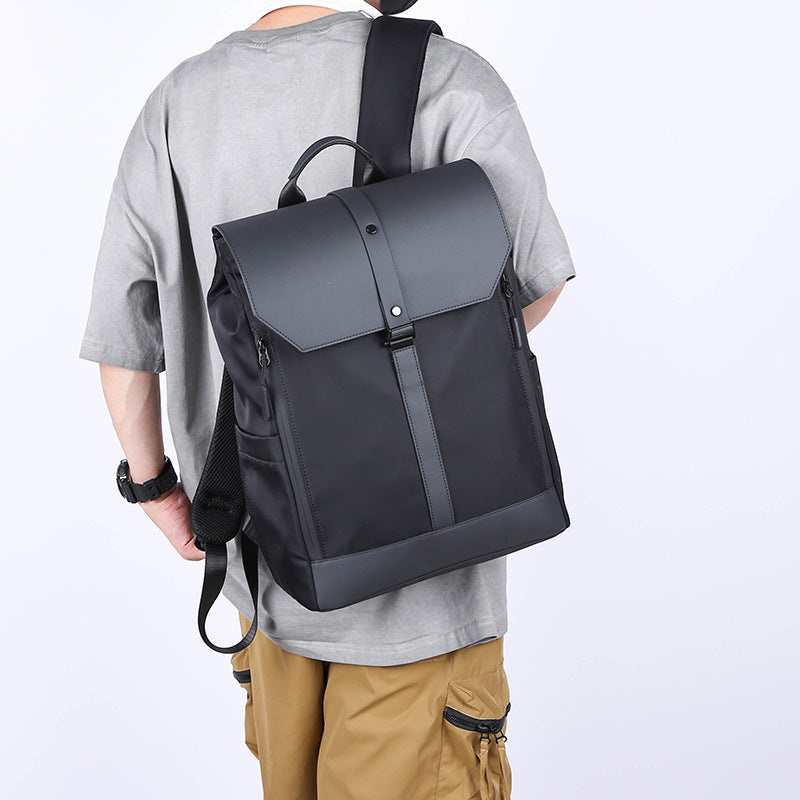 Men's Computer College Nylon Waterproof Business Trip Backpacks