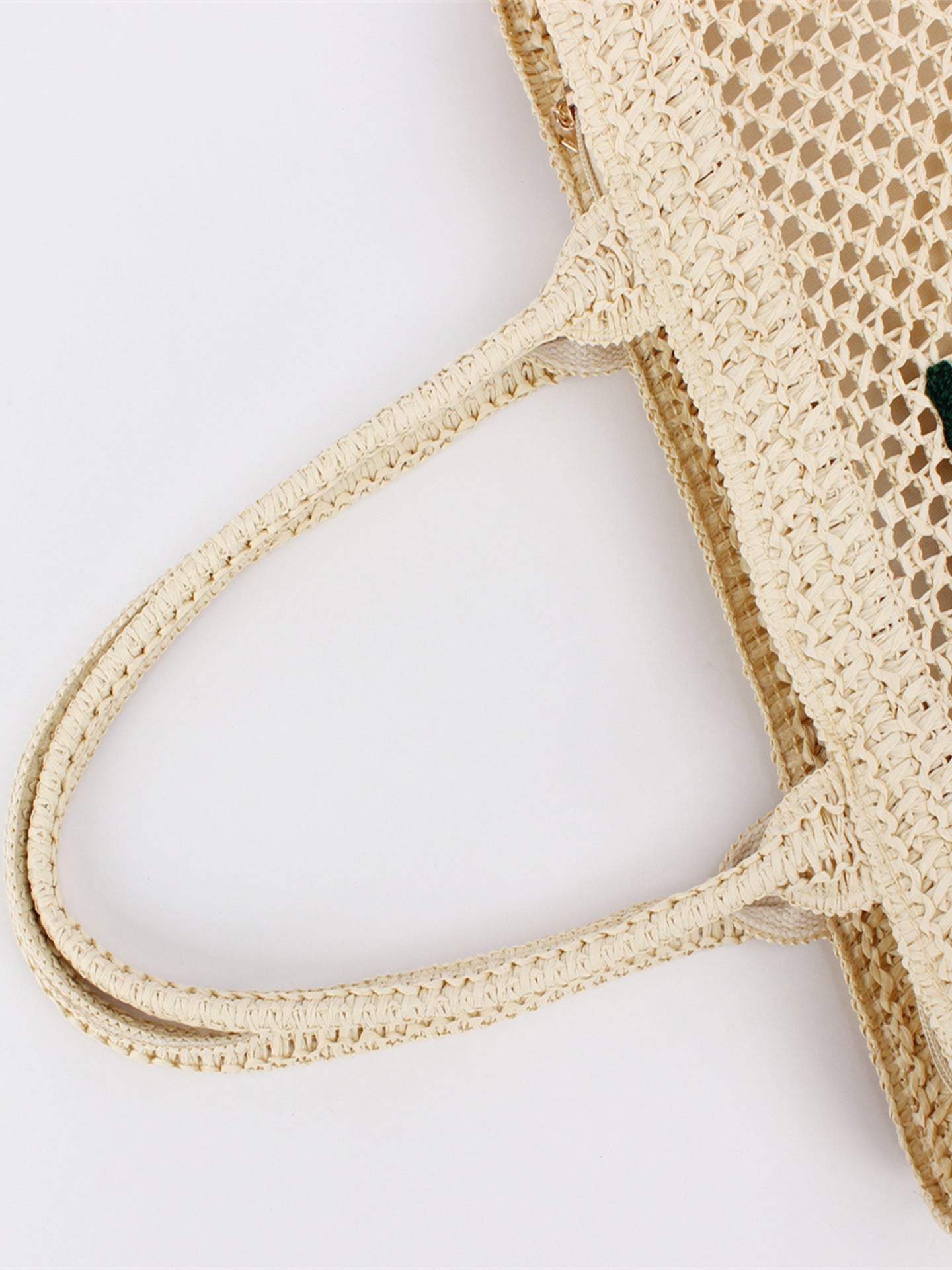 Embroidered With Letters Large Capacity Woven Daily Commute Women's Shoulder Bag