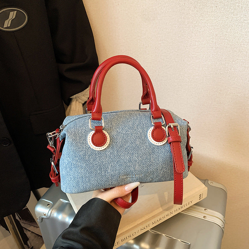 Women's Summer Pillow Denim Fashion Portable Western Style Women's Handbag