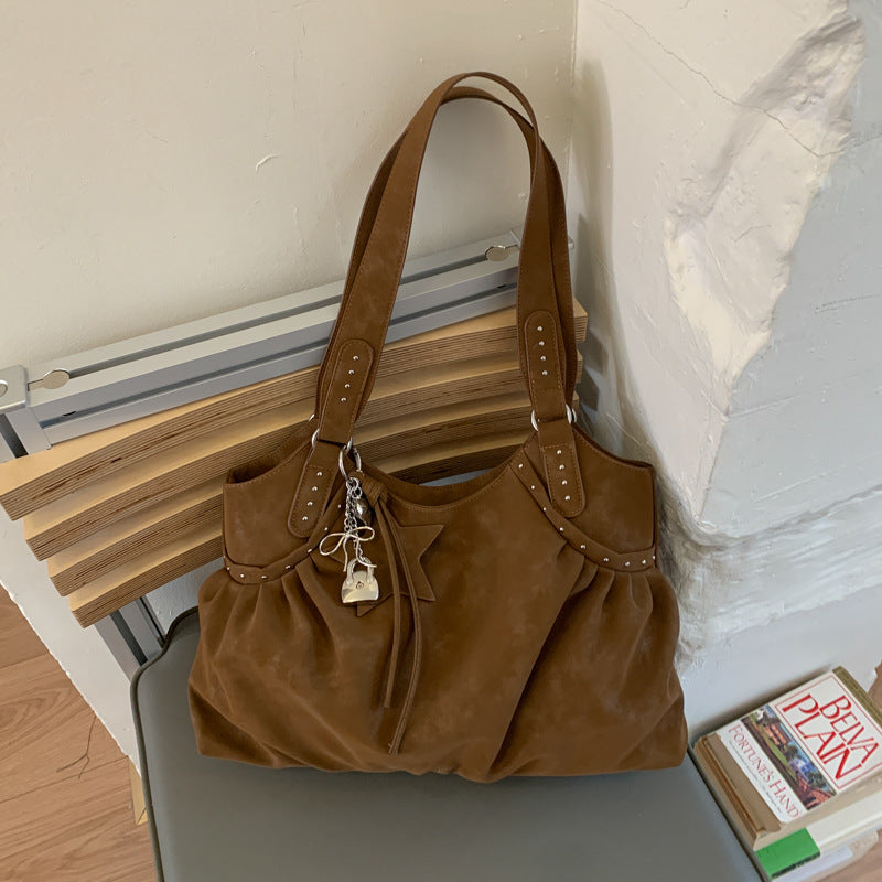 Women's Minority Simple Large Capacity Totes Commute Soft Shoulder Bags