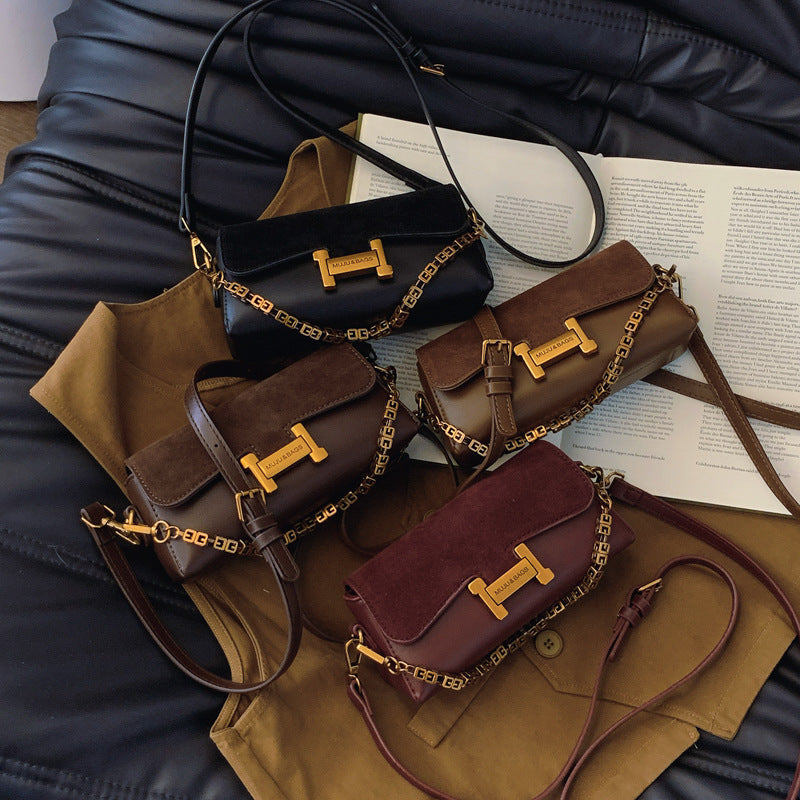 Women's Chain Underarm Versatile Vintage High Sense Bags