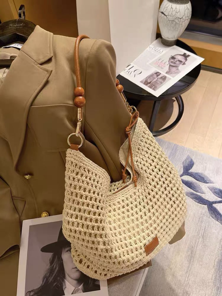 Women's Weekend Handmade Woven Large Capacity Summer Shoulder Bags