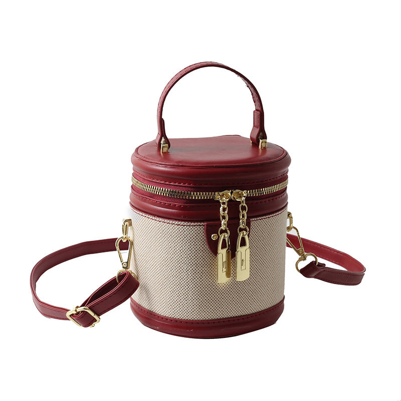 Fashionable Stitching Trendy Fashion Color Contrast Handbags