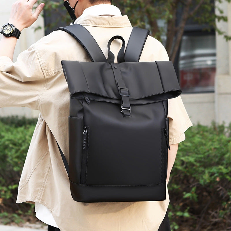 Men's & Women's Roll Top Waterproof Computer Commuter Large Capacity Business Backpack