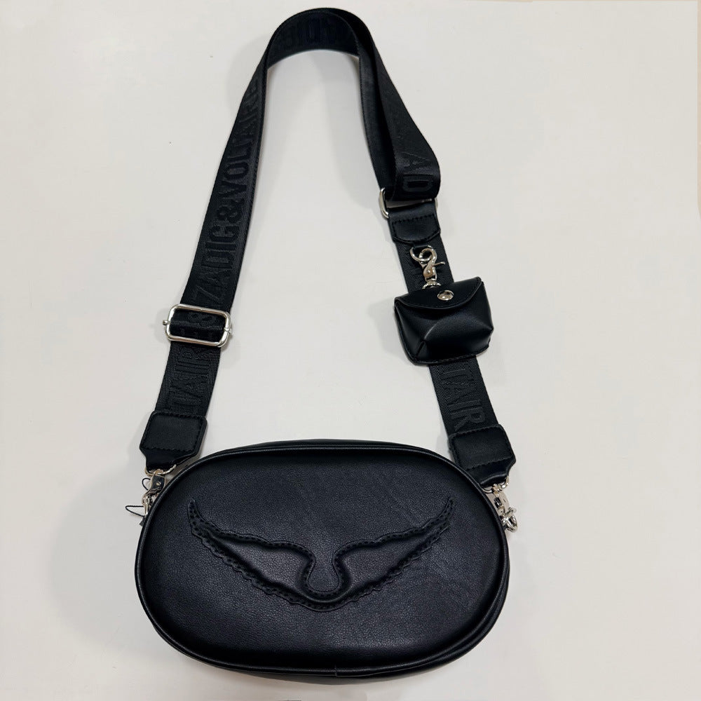 Women's Fashion Black Vintage Luxury Design Women's Messenger Bag