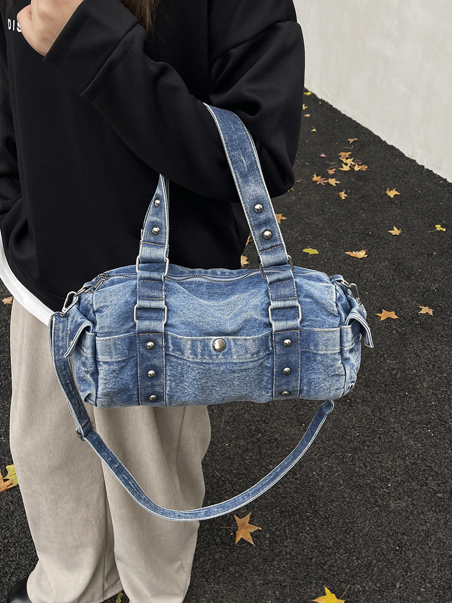 Women's Denim Large Capacity Versatile High Quality Women's Shoulder Bag
