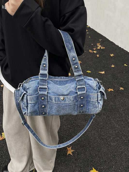 Women's Denim Large Capacity Versatile High Quality Women's Shoulder Bag
