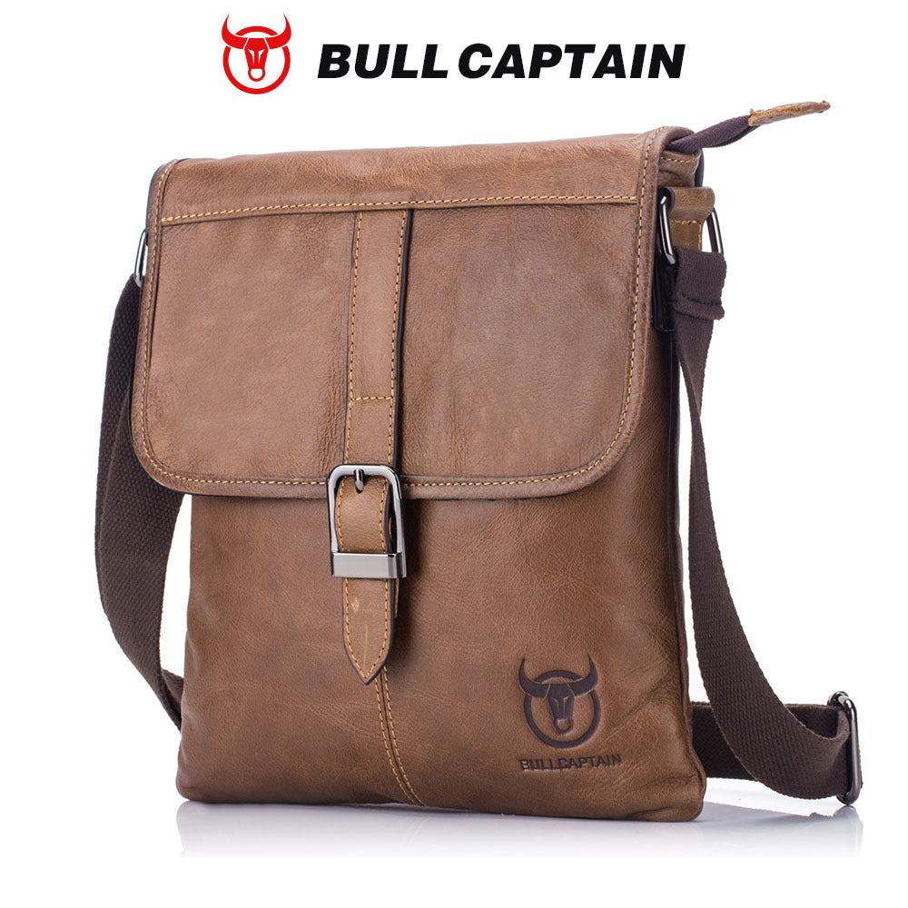 Men's Leather Soft First Layer Cowhide Trendy Men's Messenger Bag