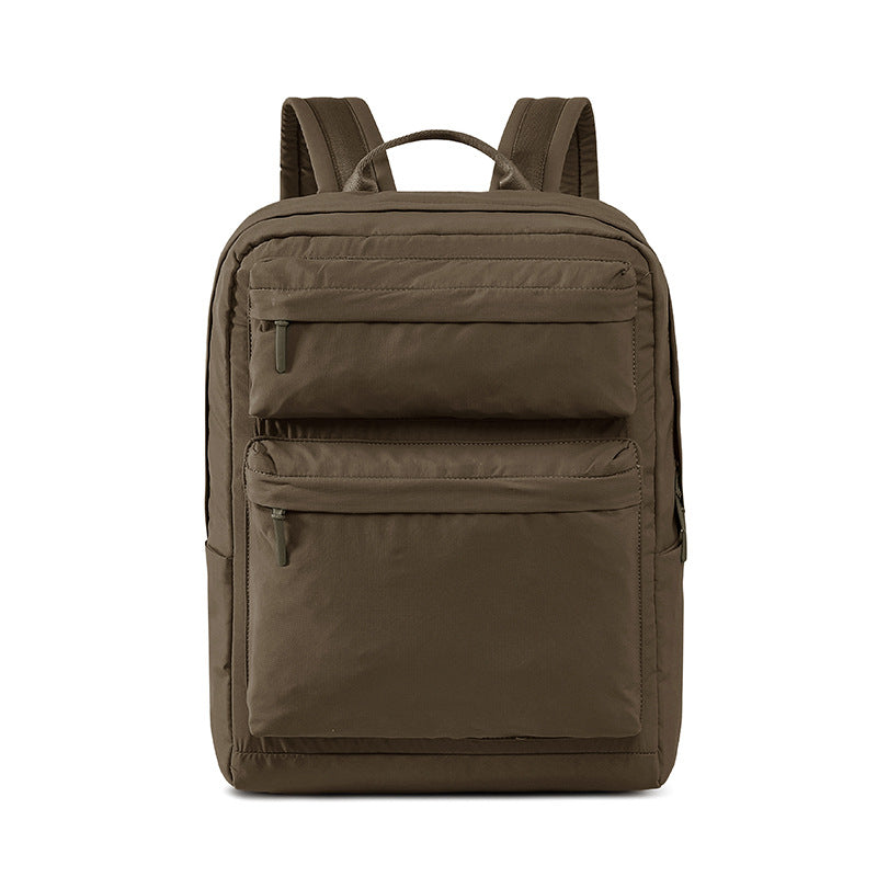 Capacity Pleated Solid Color Campus Computer Simple Junior Bags
