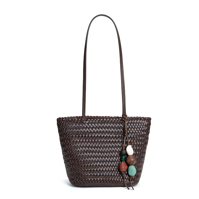 Style Hand-woven Vegetable Basket Large Capacity Tote Bag