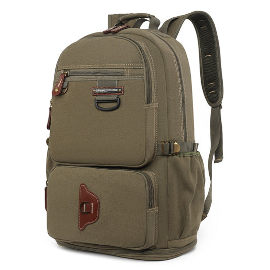 Canvas Female Retro Fashionable Large Capacity Leisure Backpack