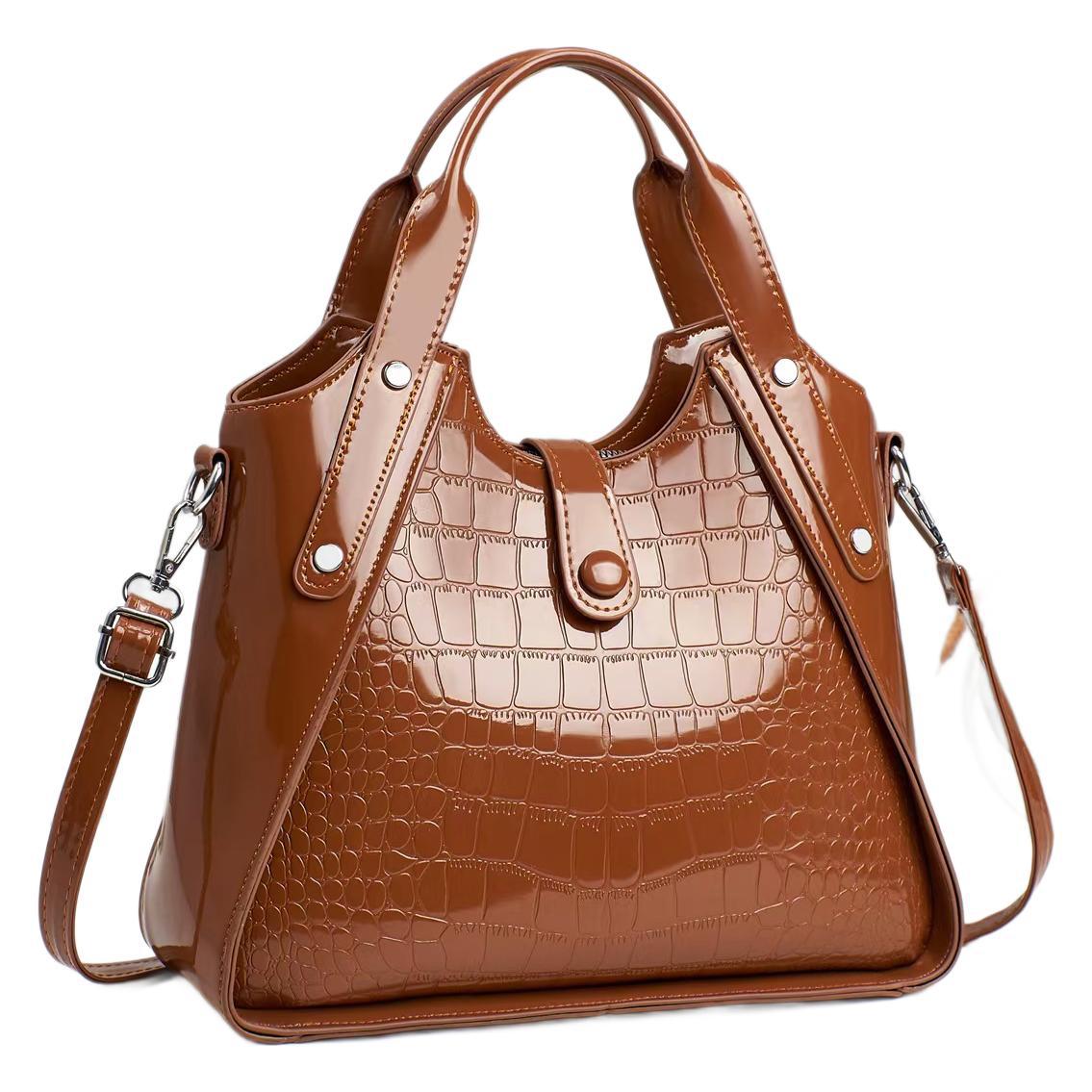 Women's Large Capacity Alligator Print Fashion Mother Women's Handbag