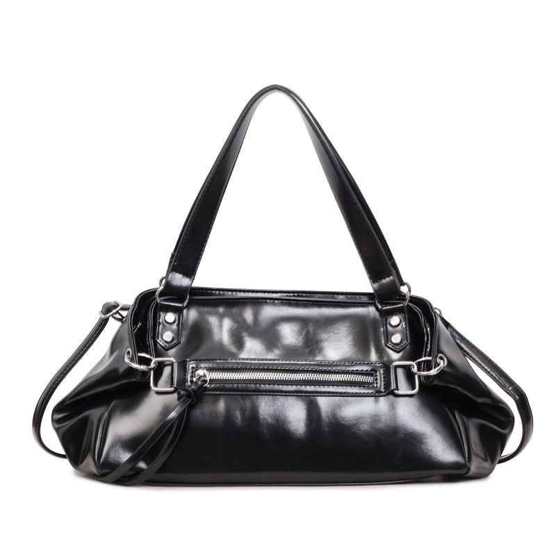 High-grade Fashionable Motorcycle Female Korean Style Shoulder Bags