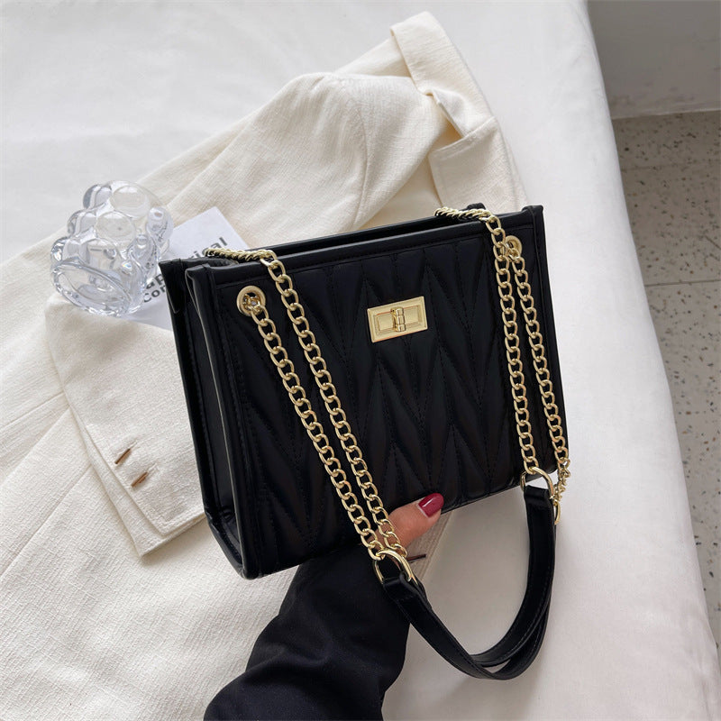 Women's Rhombus High Quality Summer Fashion Chain Personality Tote Bag