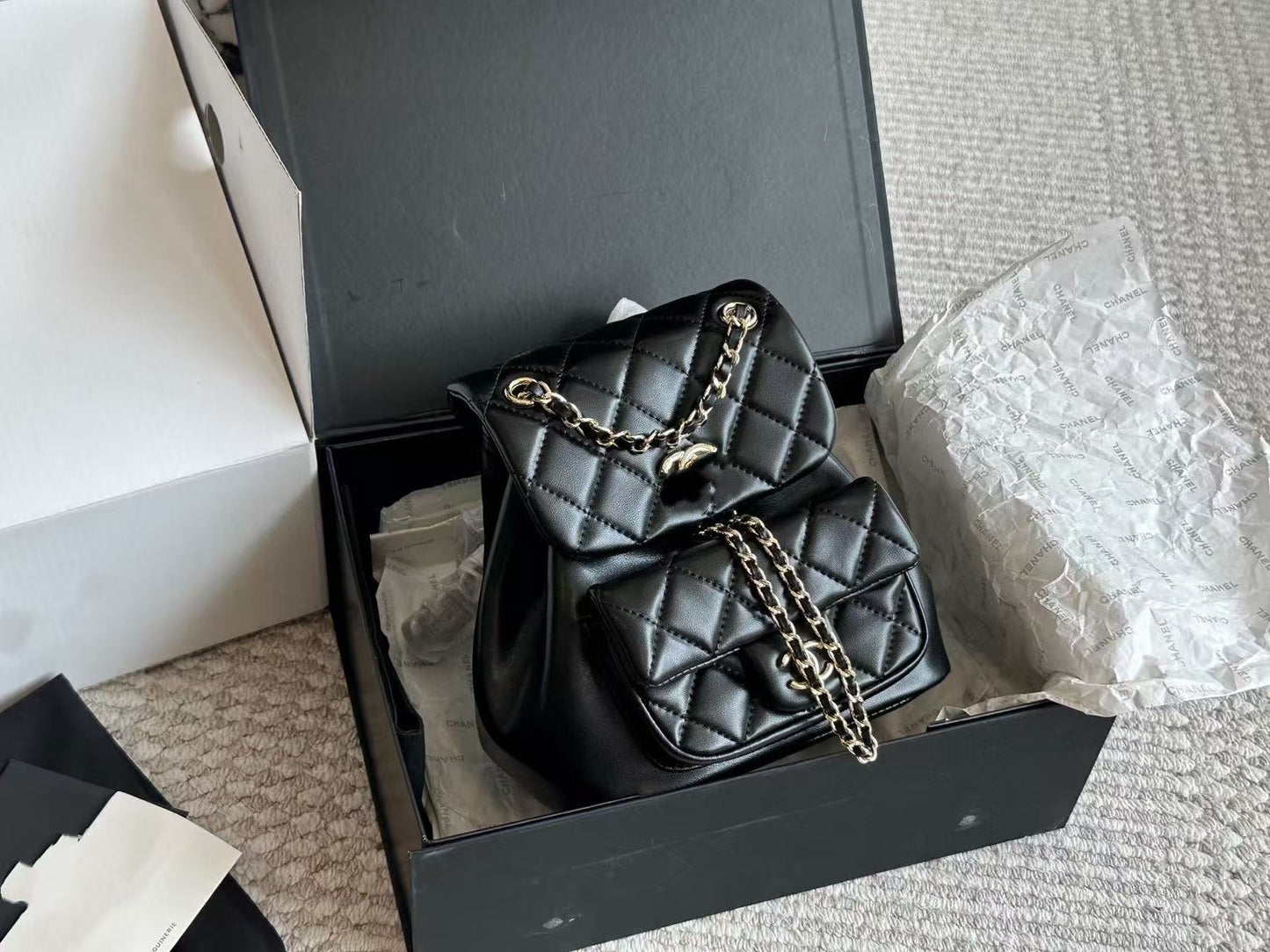 Style High-grade Sheepskin Pattern Fashion One Can Be Portable With Women's Backpack