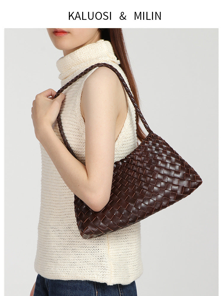Women's Design Light Luxury Woven Portable Vegetable Bags