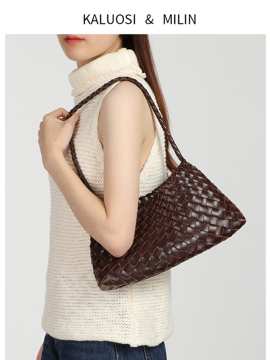 Women's Design Light Luxury Woven Portable Vegetable Bags