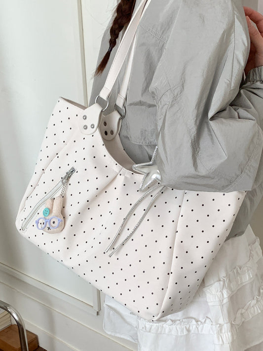 Women's Polka Dot Spring Leisure Fashion Best-selling Class Commuter Large Tote Bag