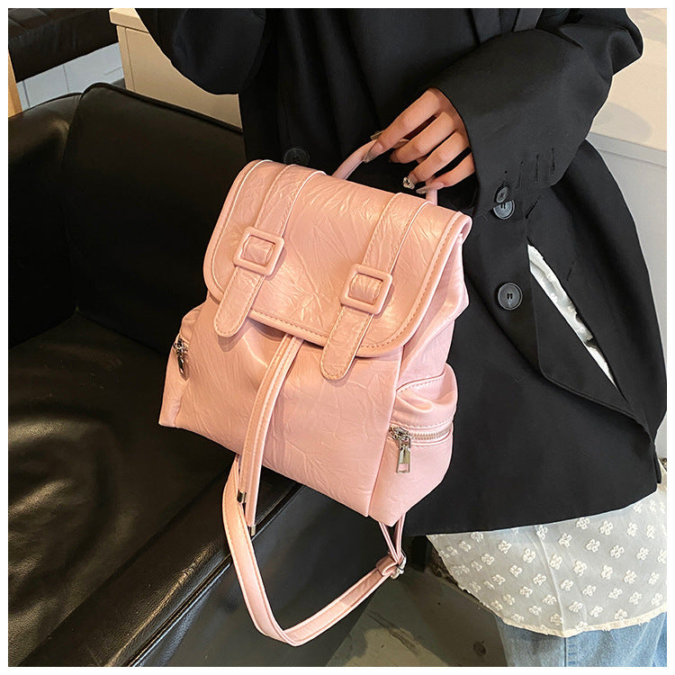 Women's Double Macaron Solid Color High Sense Women's Shoulder Bag