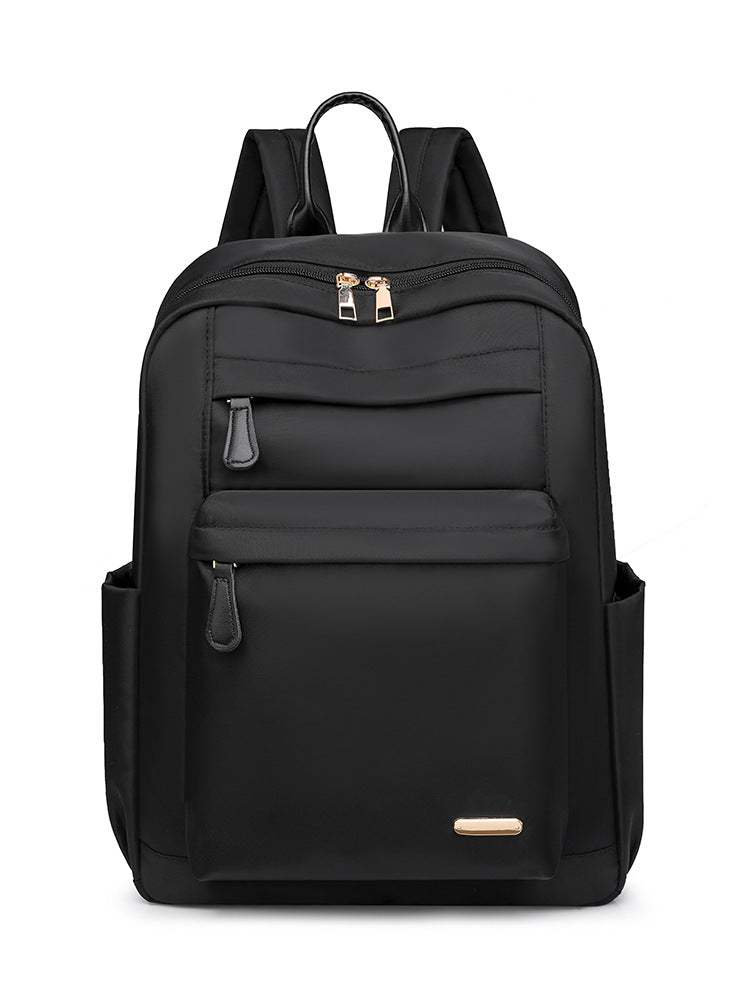 Women's Fashionable Nylon Cloth Lightweight Solid Color Backpacks