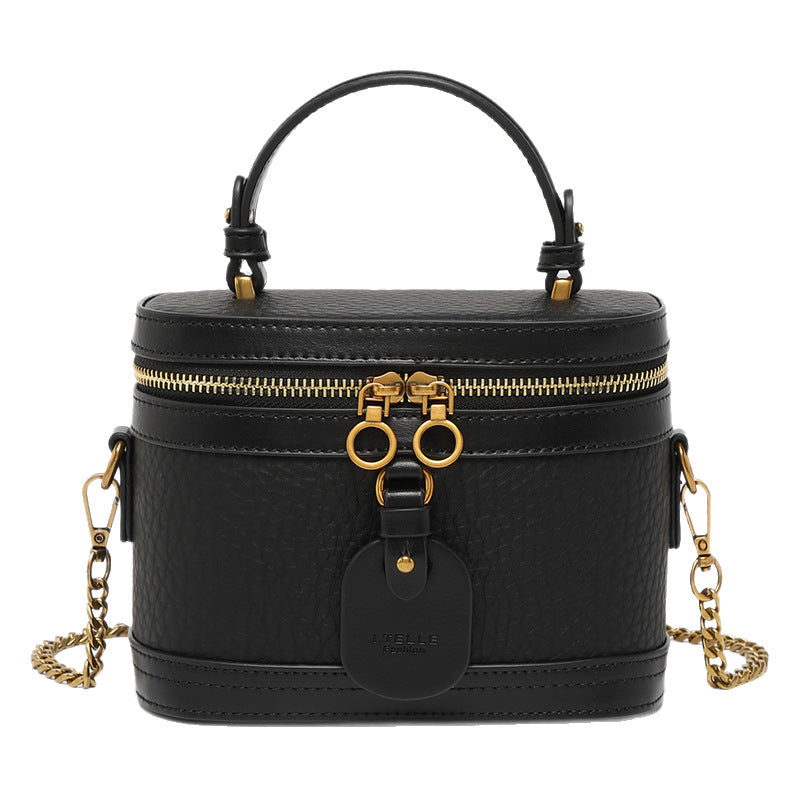 Women's Box Fashion Niche Temperament Black Lion Handbags