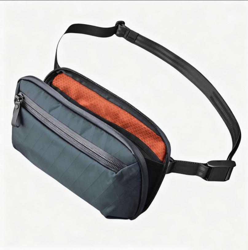 Multifunctional Zipper Tooling Waterproof Rhombus Commuter Men's Messenger Bag