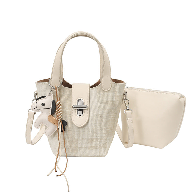 Women's Advanced Texture Light Luxury Portable Vegetable Basket Bags
