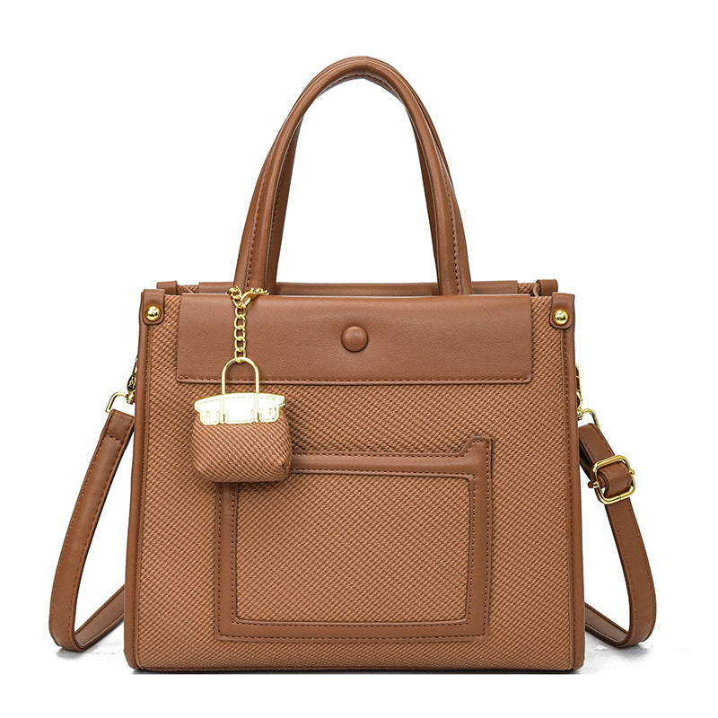 Commuter Temperament Wild Contrast Color Large Bags