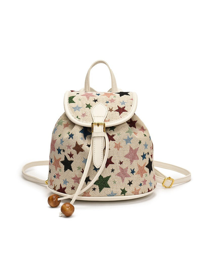Women's High-grade Pattern Korean Style Design Fashion Backpacks