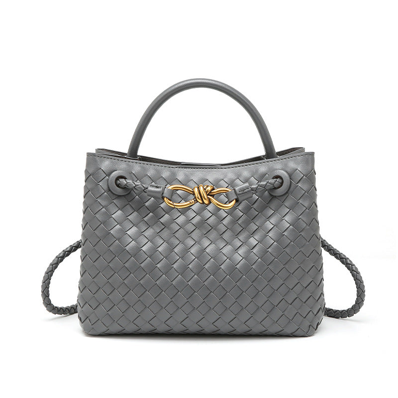 Women's Woven Large Capacity Underarm Retro Matte Bags