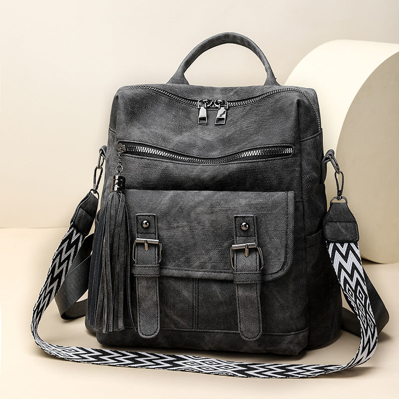 Women's Retro High-grade Soft Leather Large Capacity Commuter Women's Backpack