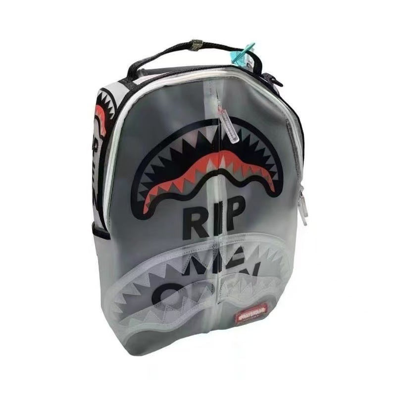 Shark Hot Transparent Large Capacity Fashion Women's Backpack
