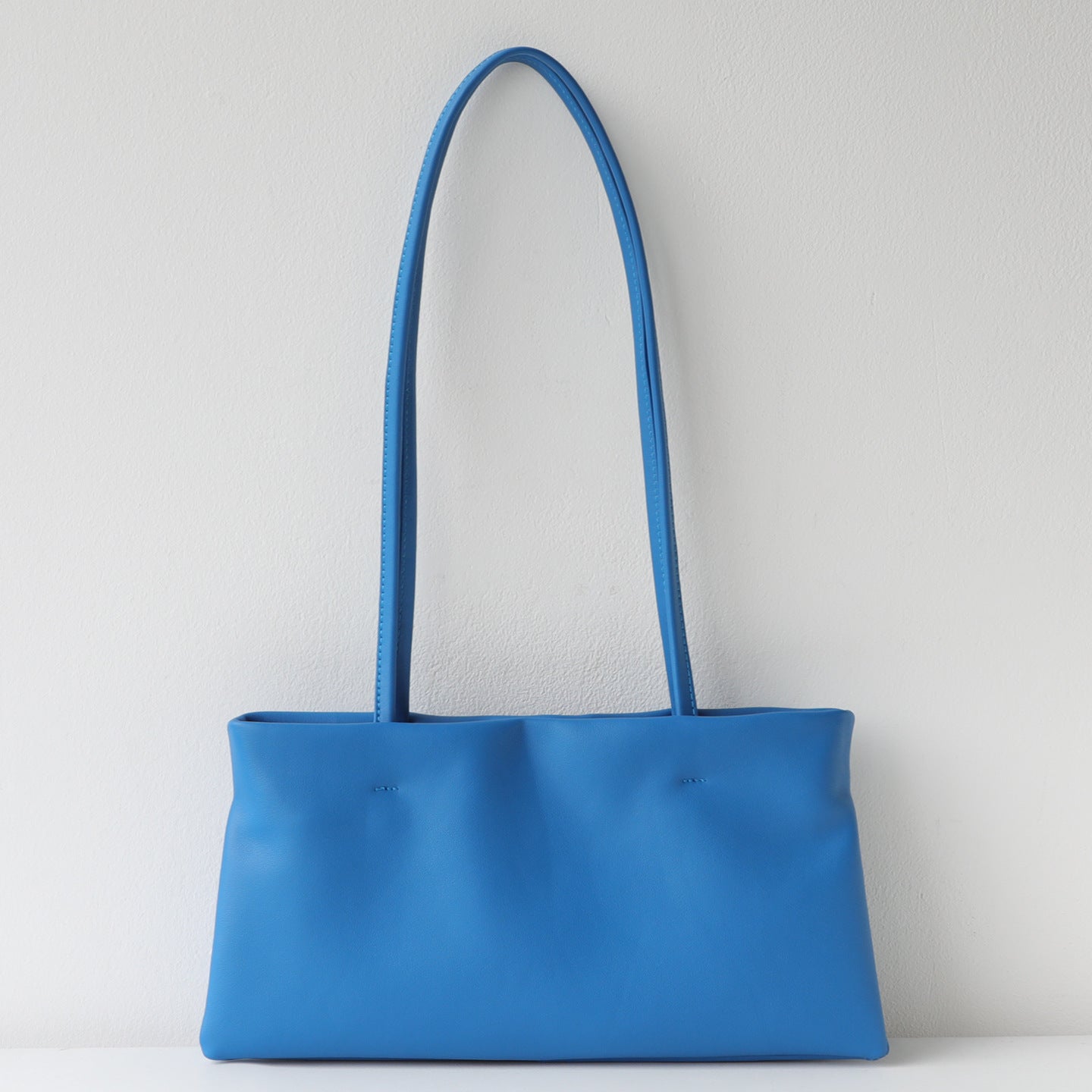Women's Simple Style Soft First Layer Cowhide Underarm Bag