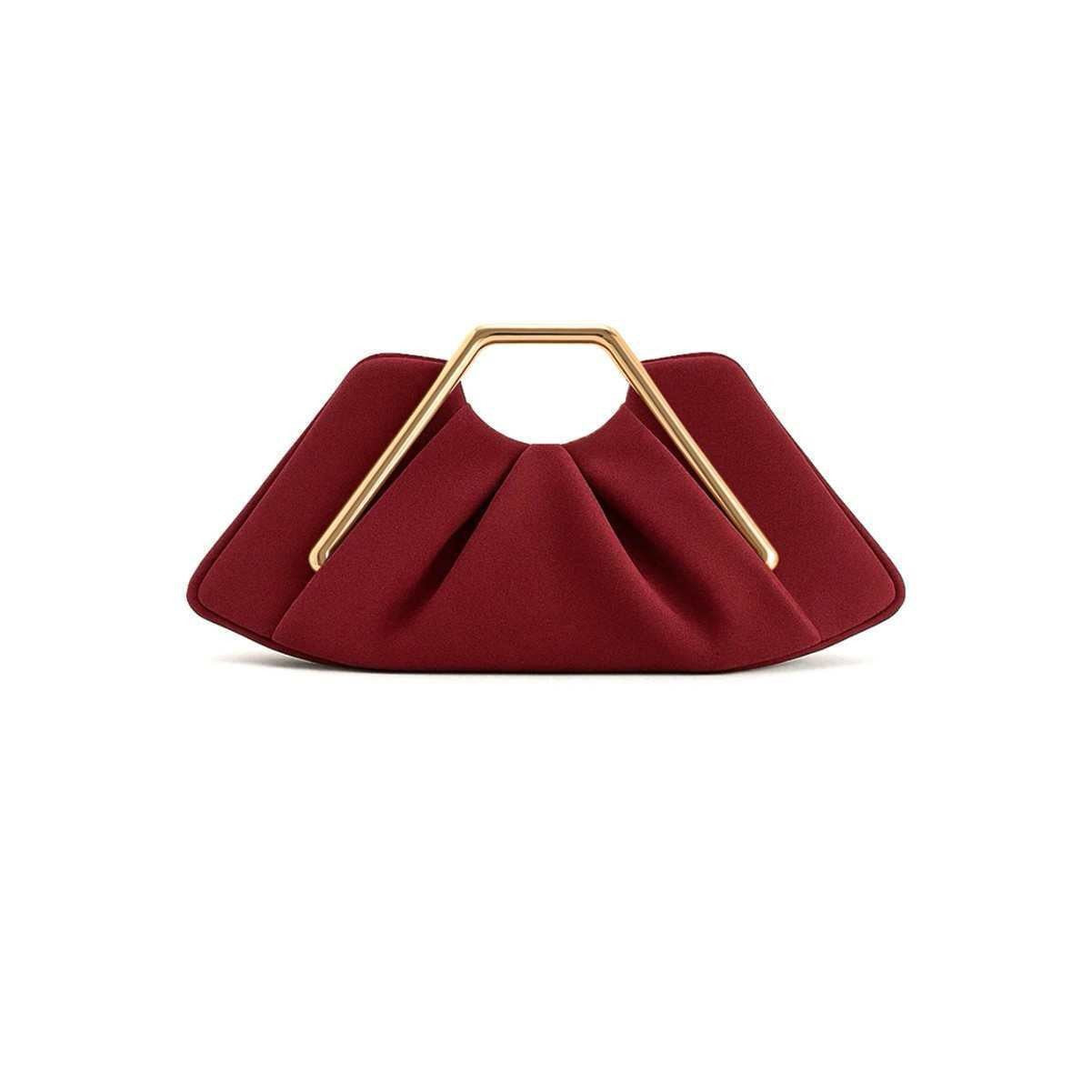 Women's Soft Leather Fashion Cloud Pleated Dinner Advanced Women's Handbag