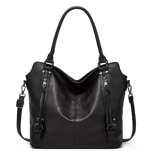 Retro Hand-held Mother Fashion Large Capacity Soft Leather Women's Shoulder Bag