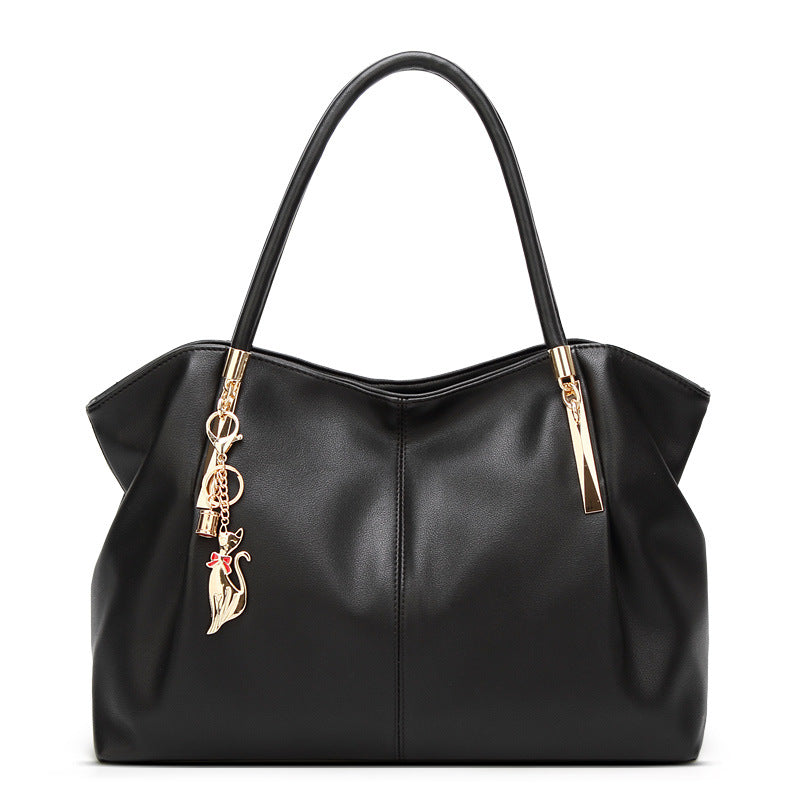 Women's Large Capacity Mummy Simple Elegant Fine Grain Multifunctional Tote Bag